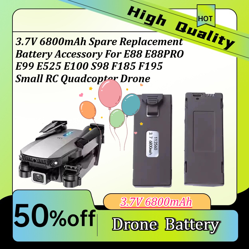 Drone E88 Rc Quadcopter - Запасная сменная батарея 3,7 В, 6800