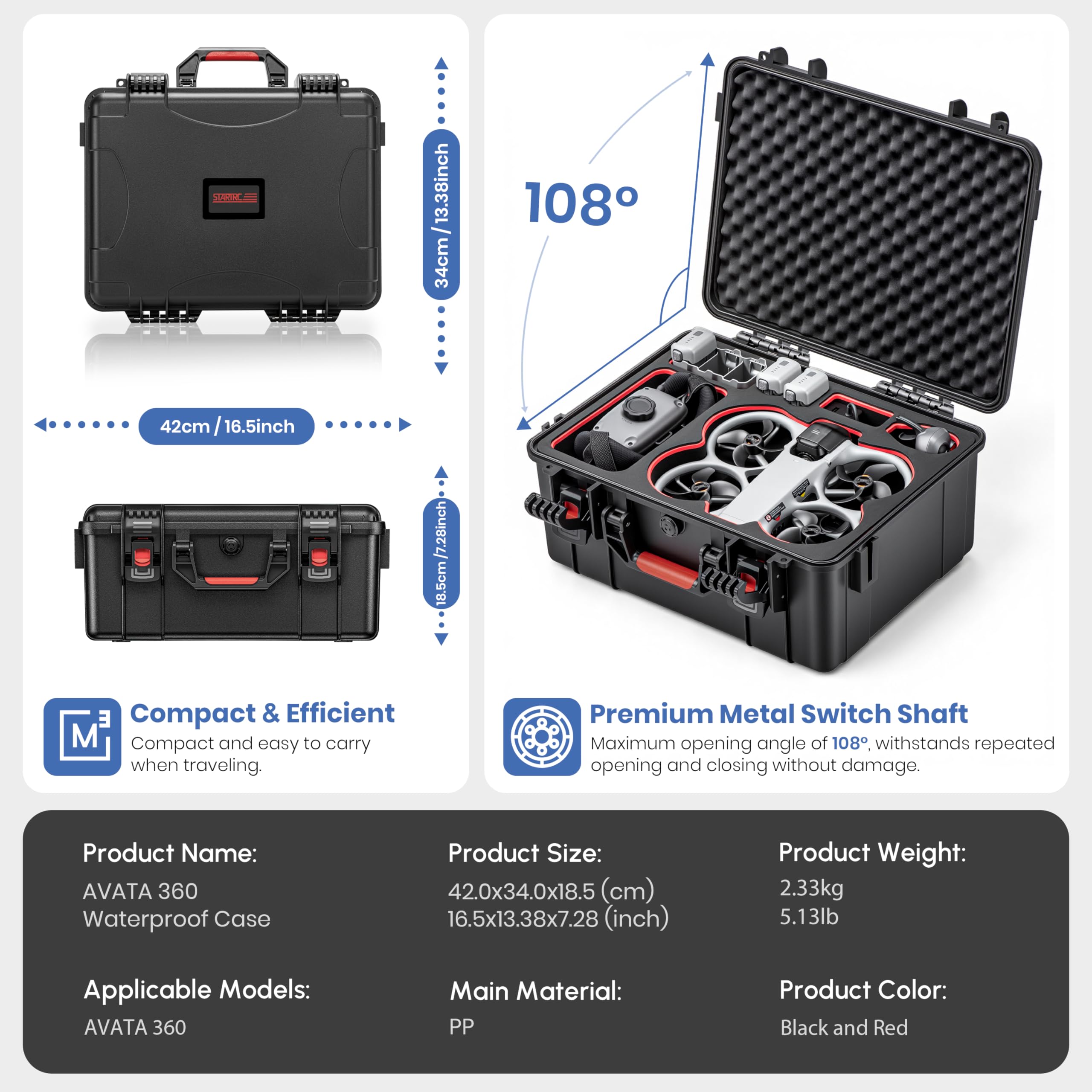 Чехол STARTRC Avata 360 для DJ – обзор и цена Drone Rc N3 3 Batteries