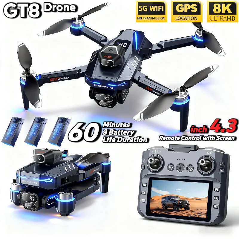 ГОРЯЧИЙ Для LSRC GT8 Дрон 4K П – обзор и цена Drone Rc Folding