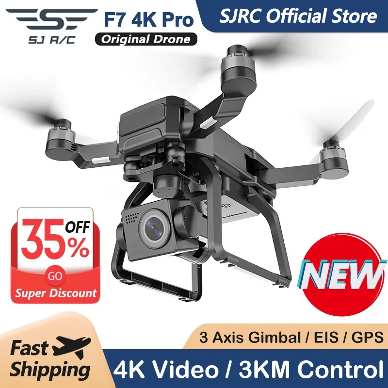 SJRC F7 4K PRO Камера Дрон GPS – обзор и цена Drone Sjrc