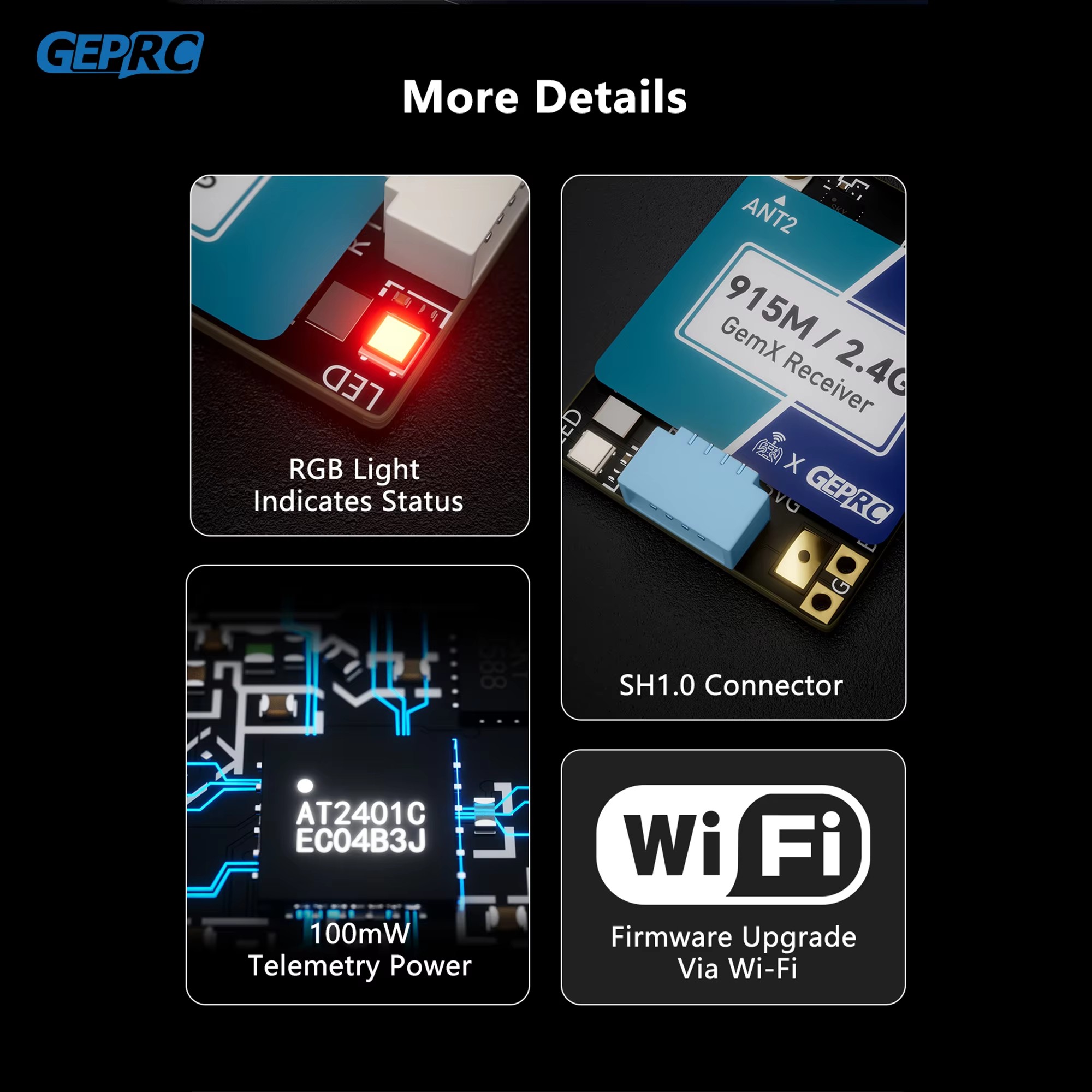 GEPRC ELRS 915M/2,4G Gemini Xr – обзор и цена Drone Rc Parts